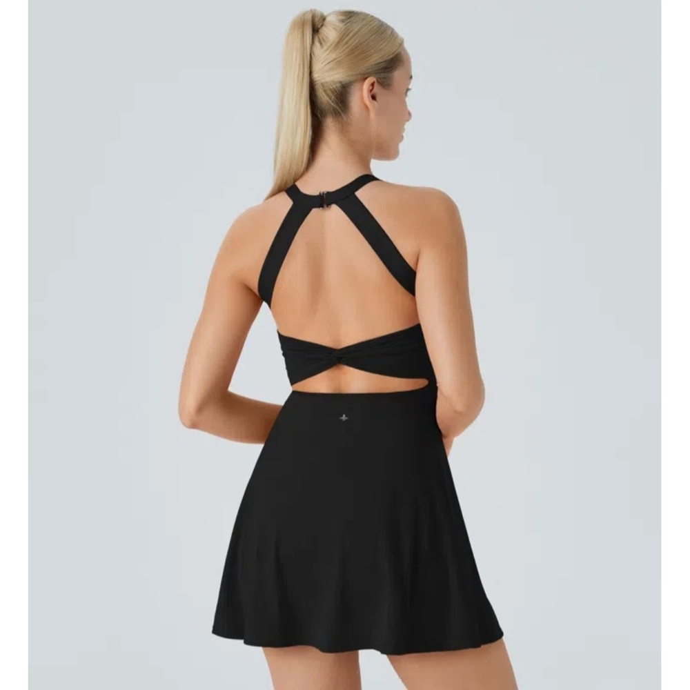 Chic Black Backless Dress